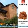 Керамический кирпич лицевой Евротон красный