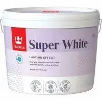 Краска Tikkurila Super White - Белая акриловая латексная 10 л