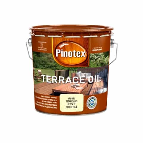 Масло для террас Pinotex Terrace Oil бесцветный 10 л