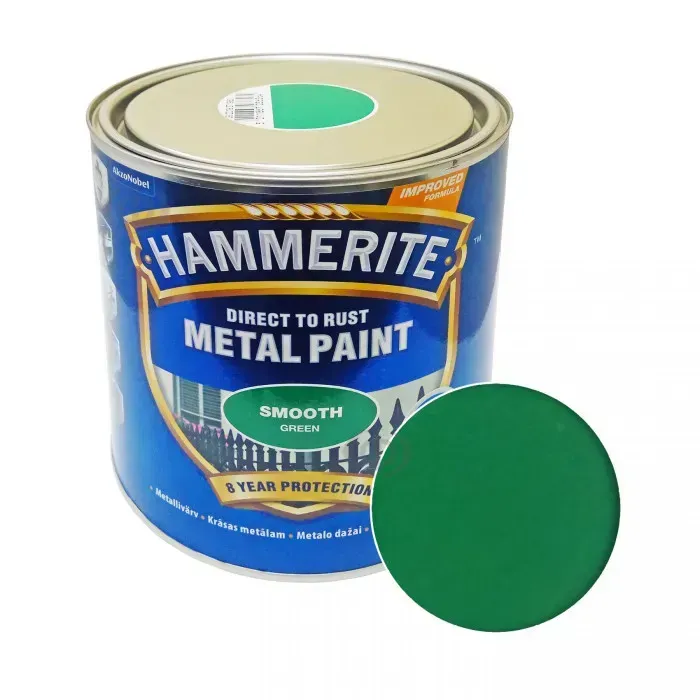 Краска по металлу 3-в-1 Hammerite гладкая Smooth Зеленый